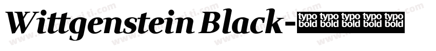Wittgenstein Black字体转换